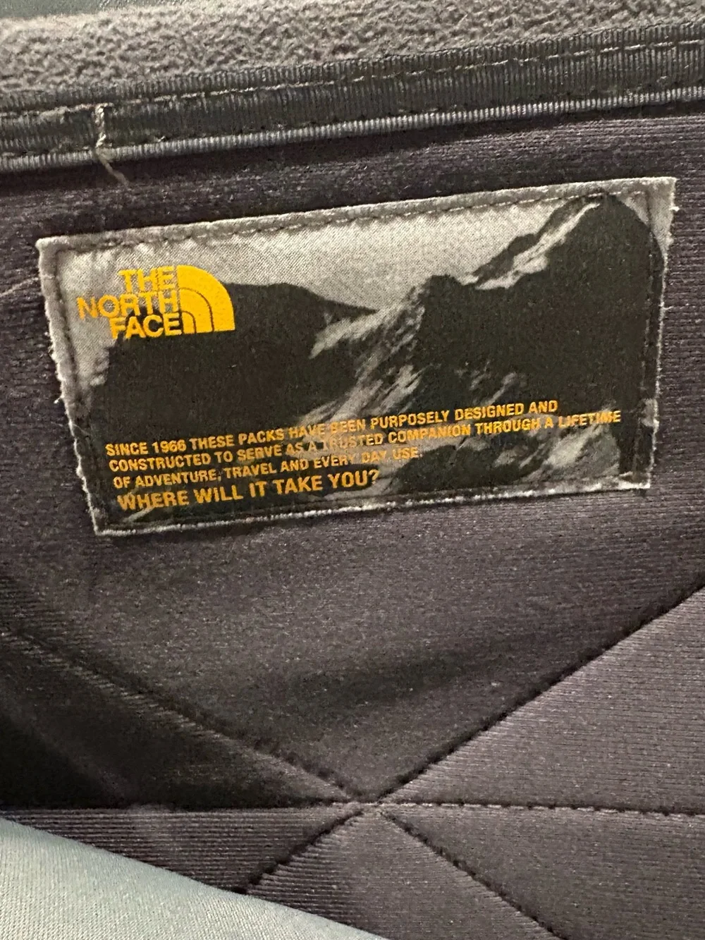The North Face - Borealis Backpack with blue bungee cords.